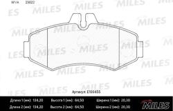 E100455 Колодки тормозные MERCEDES VITO 93>03/SPRINTER (901-903) >06 перед. SemiMetallic