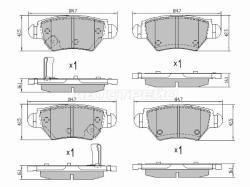 Колодки тормозные (Сзади) Chevrolet Lacetti 04-13 / Lanos 05-09 / Opel Astra 91-09 / Corsa 00-06 / Z