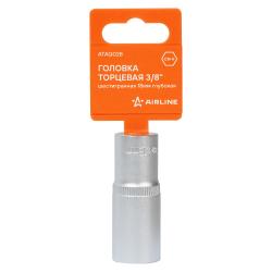 Головка торцевая 3/8" шестигранная 18мм глубокая, пласт.подвес (ATAQ028)