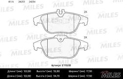 E110261 Колодки тормозные MERCEDES W204/X204 07- задние SemiMetallic