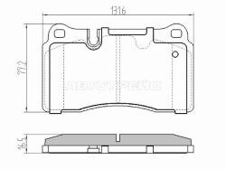 Колодки тормозные (Спереди) Land Rover Range Rover 02-12 / Range Rover Sport 05-13