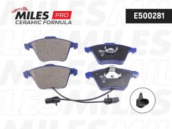 Колодки тормозные передние + датчик ABS AUDI A6/ALLROAD 04> (ISO 9001) CERAMIC e500281
