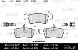 Колодки тормозные VOLKSWAGEN TOUAREG 02-10 задние с датч. SemiMetallic E110321