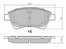 Колодки тормозные (Спереди) Renault Kangoo 97-07 / Grand Scenic 04-09