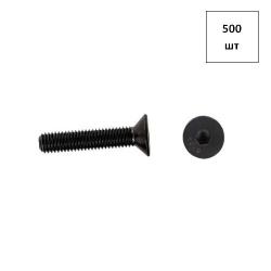 Винт 6х16*10.9 DIN 7991, полн. резьба, черн/оксид 500шт FORTLUFT sts013095