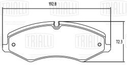 Колодки торм. для а/м Land Rover Range Rover Sport (05-) диск. перед. т/с TRW (PF 2389)