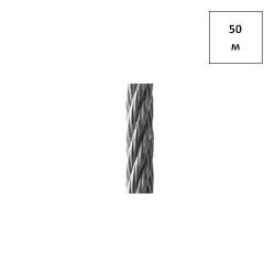 ТРОС СТАЛЬНОЙ 10 мм оц. DIN 3055 (констр 6х7) 50 м 1бобина FORTLUFT sts030267