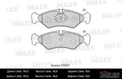 E110517 Колодки тормозные MERCEDES SPRINTER (2-4t) 95>06/VW LT 96>06 задние SemiMetallic