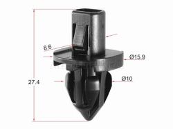 Клипса бампера HONDA (1 шт.)