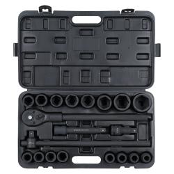 Набор головок ударных 3/4"DR L=56мм, 20пр. (19-50мм) пласт.кейс (ATAS403)