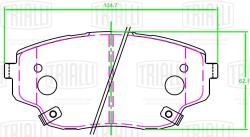 Колодки торм. для а/м Changan CS55 (22-) диск. перед. (PF 2316)