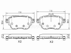 Колодки тормозные (Сзади) Mercedes-Benz E-Class 16-23