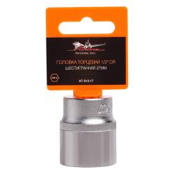 AIRLINE AT-S12-17 Головка торцевая 1/2&quot; DR шестигранная 27мм пласт. подвес