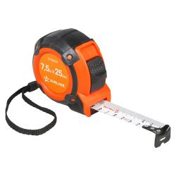 Рулетка в прорезиненном корпусе 7.5мх25мм (ATBQ025)