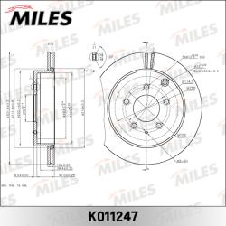 K011247 Диск тормозной MAZDA CX-7 2.3 07- задний