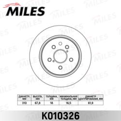Диск тормозной LEXUS GS300/GS450H 05-/IS250 06> задний K010326