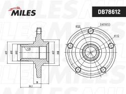 Ступица колеса AUDI 100/A4/A6/VW PASSAT 86-05 пер. db82055