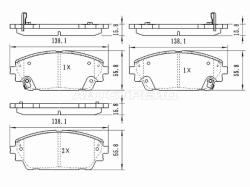 Колодки тормозные (Спереди) Mazda 3 18-