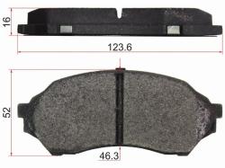 Колодки тормозные (Спереди) Mazda 323 98-03 / Familia 98-08 / Familia S-Wagon 98-04