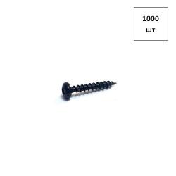 Шуруп 3х12 черн.цинк полукруг PZ 1000шт FORTLUFT sts025201