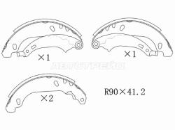 Колодки тормозные (Сзади) Renault Logan 04-18 / Sandero 09-14 / Clio 98-01