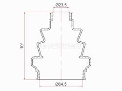 Пыльник шрус внутренний OPEL ASTRA H 04-/SIGNUM 03-08/VECTRA C 02-08/ZAFIRA B 05-