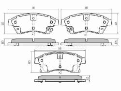 Колодки тормозные (Спереди) Chevrolet Aveo 02- / Cruze 09-15 / Opel Astra 09-15 / Zafira 11-16
