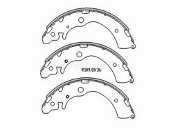 Колодки тормозные барабанные Honda Accord 89-94 / Civic 00-06