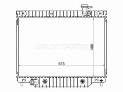 Радиатор Chevrolet TrailBlazer 01-10 / GMC Envoy 02-08 / Isuzu Ascender 03-09 / Saab 9-5 05-10