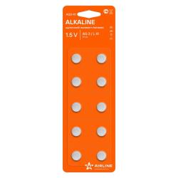 AIRLINE AG3-10 Батарейка AG3/LR41 щелочная 10 шт.