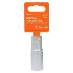 Головка торцевая 3/8" шестигранная 17мм глубокая, пласт.подвес (ATAQ027)