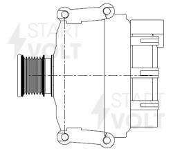 Генератор для а/м Mercedes-Benz GL X164 (06-) 3.0CDI/Sprinter B906 (06-) 2.1CDI 180A (LG 1523)
