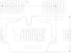 Колодки торм. для а/м BMW 3 (G20) (18-)/Toyota Supra (19-) диск. зад. (PF 2225)