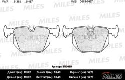 E110095 Колодки тормозные BMW X3 E83/X5 E53/3 E46/RANGE ROVER 02- задние SemiMetallic
