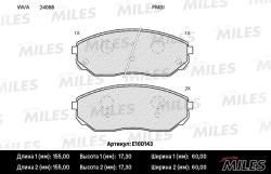 E100143 Колодки тормозные KIA SORENTO 02- передние SemiMetallic