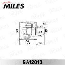 GA12010 ШРУС HONDA ACCORD CL# 02-08 внутр.прав.