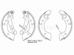 Колодки тормозные барабанные Nissan Almera 12-19 / Note 05-20