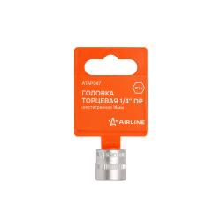 Головка торцевая 1/4" шестигранная 14мм, пласт.подвес (ATAP047)