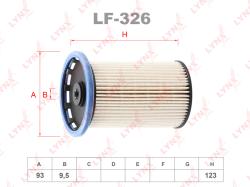 Фильтр топливный VW TOUAREG(7P) 3.0D-4.2D 10> PORSCHE CAYENNE II 3.0D-4.2D 09> LF-326