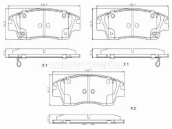 Колодки тормозные (Спереди) Hyundai ix35 09-13 / Tucson 15-21 / Kia Sportage 06-19 / Hyundai i40 11-