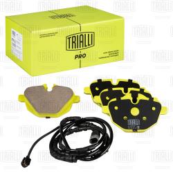 Колодки торм. для а/м BMW 5 (F10) (10-) диск. зад. (в компл. с датчиком) (керам.) (PF 4012CR) PRO