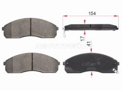 Колодки тормозные (Спереди) Kia Carnival 99-06 / Hyundai H1 97-07 / Porter 98-10 / Starex 97-07 / Ki