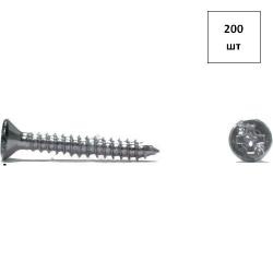 Саморез 6.3х32 потай.г. DIN 7982 оц. 200шт FORTLUFT sts025089