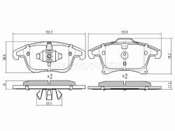 Колодки тормозные (Спереди) Ford Mondeo 14-19 / S-MAX 15-