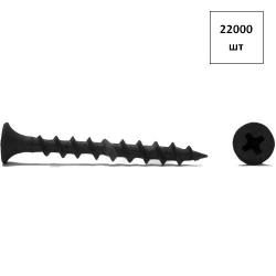 саморез потай.3.5х16 редкий ш.р. оксид. 22000шт FORTLUFT sts023653