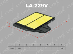 Фильтр воздушный NISSAN Teana(L33) 2.5 14> LA-229V