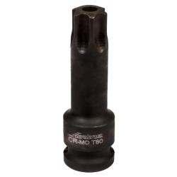 AIRLINE ATAS031 Головка ударная торцевая 1/2&quot; DR внешний TORX T80 L=78 мм