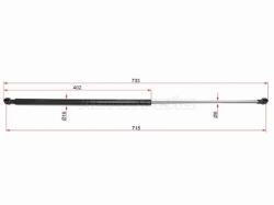 Амортизатор капота BMW 7-Series 01-08 (Справа=Слева)