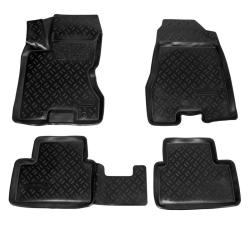 AIRLINE ACM-PS-90 Ковры для Nissan X-Trail (07-14), 4 шт., выс.борт, 3D с подпятником, ТЭП, черн.
