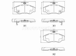 Колодки тормозные (Спереди) Hyundai Porter 98-10